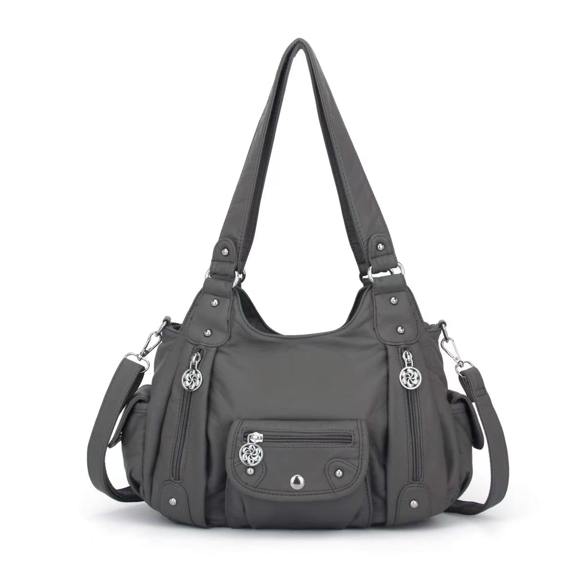 Fashionable Crossbody Shoulder Bag with Multiple Compartments