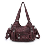 Fashionable Crossbody Shoulder Bag with Multiple Compartments
