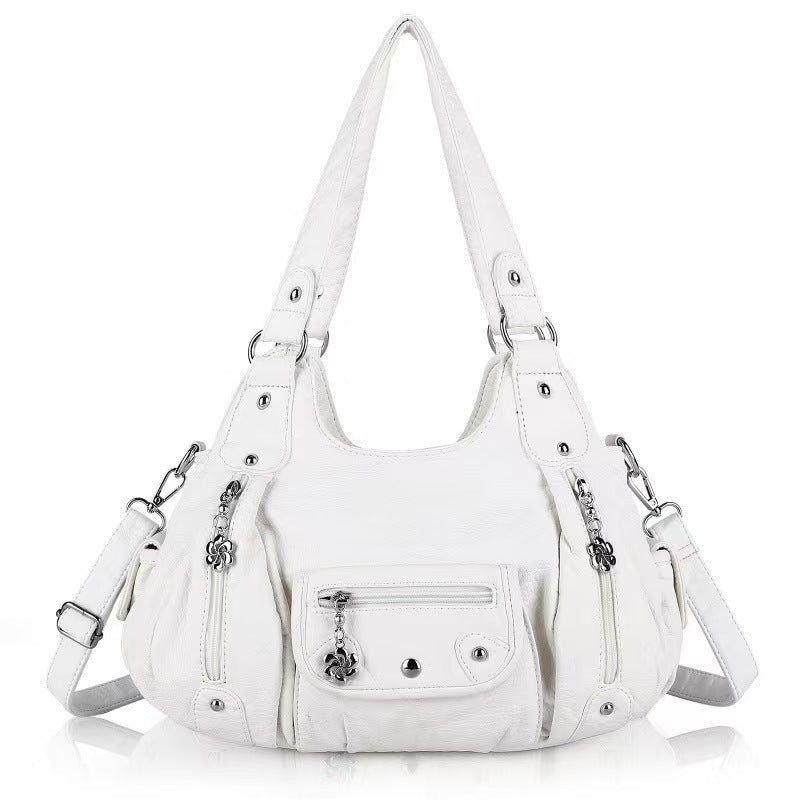 Fashionable Crossbody Shoulder Bag with Multiple Compartments