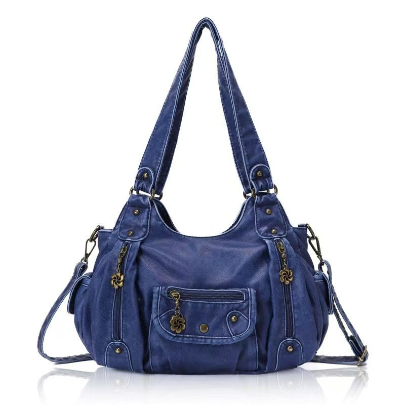 Fashionable Crossbody Shoulder Bag with Multiple Compartments