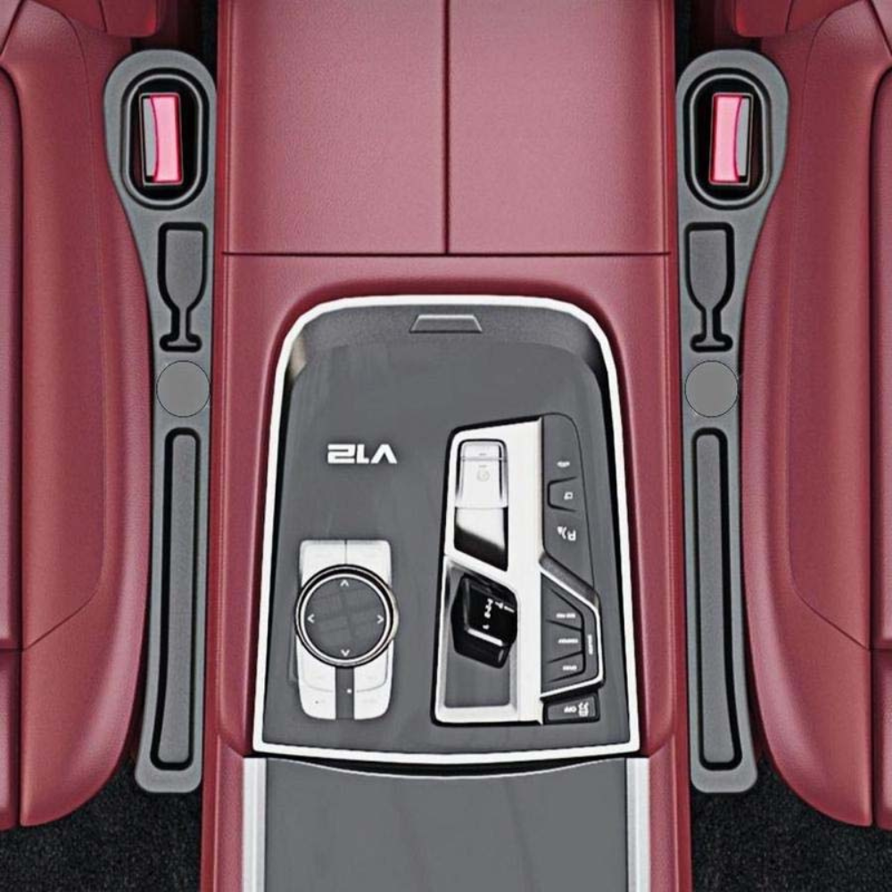 Faux Leather Car Seat Gap Filler Organiser Pair