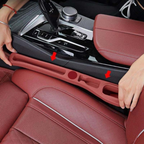 Faux Leather Car Seat Gap Filler Organiser Pair