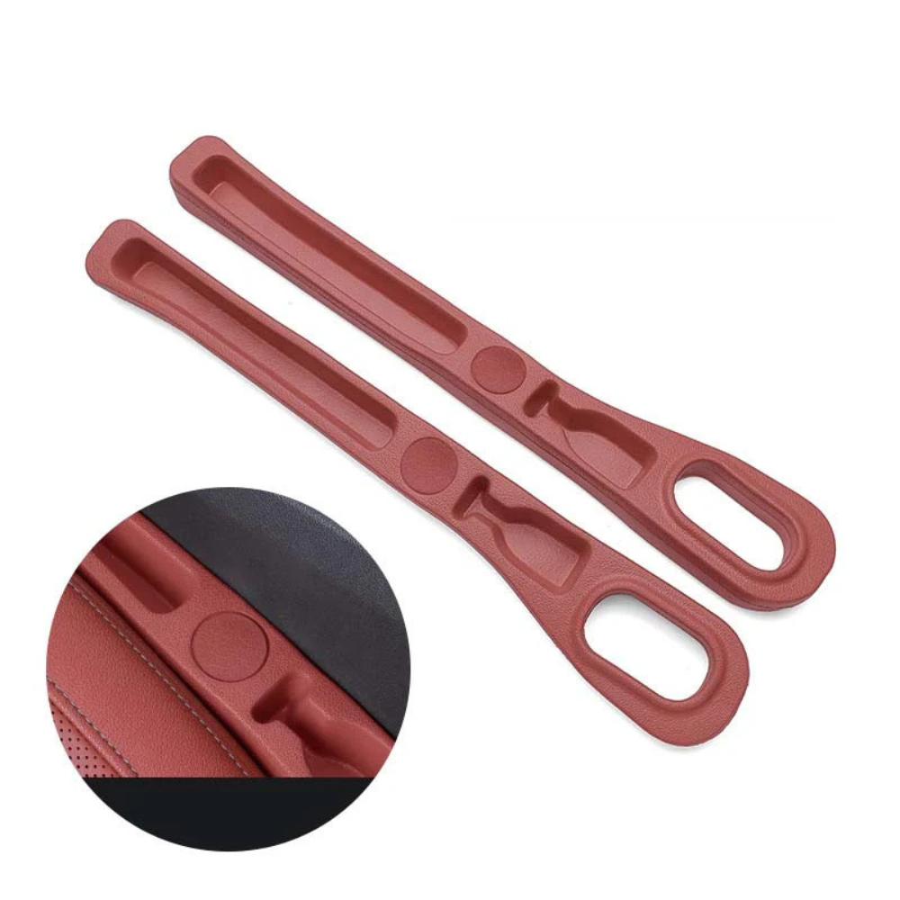 Faux Leather Car Seat Gap Filler Organiser Pair