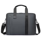 Faux Leather Executive Briefcase with Detachable Adjustable Shoulder Strap