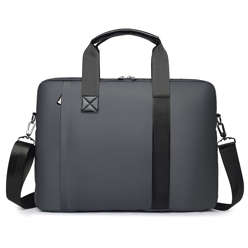 Faux Leather Executive Briefcase with Detachable Adjustable Shoulder Strap