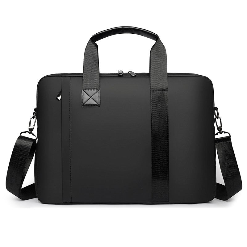 Faux Leather Executive Briefcase with Detachable Adjustable Shoulder Strap