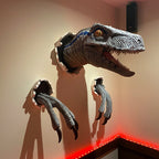 Wall Bursting Velociraptor Decorations - Resin, 13x8x8 cm Head, view 4