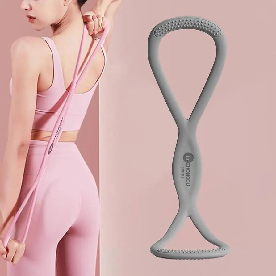 Figure-Eight Fabric Resistance Band for Chest, Hip and Back Workouts