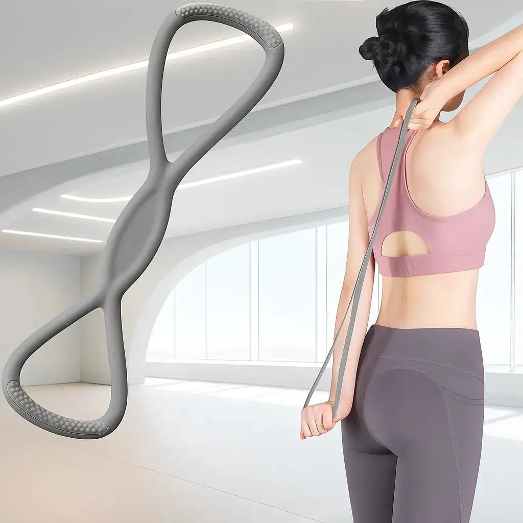 Figure-Eight Fabric Resistance Band for Chest, Hip and Back Workouts
