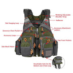 Fishing Life Vest with Replaceable EPE Foam and Adjustable Straps