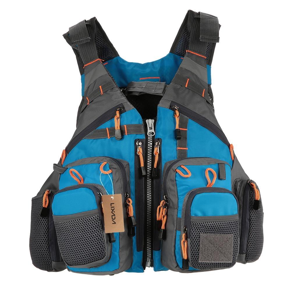 Fishing Life Vest with Replaceable EPE Foam and Adjustable Straps