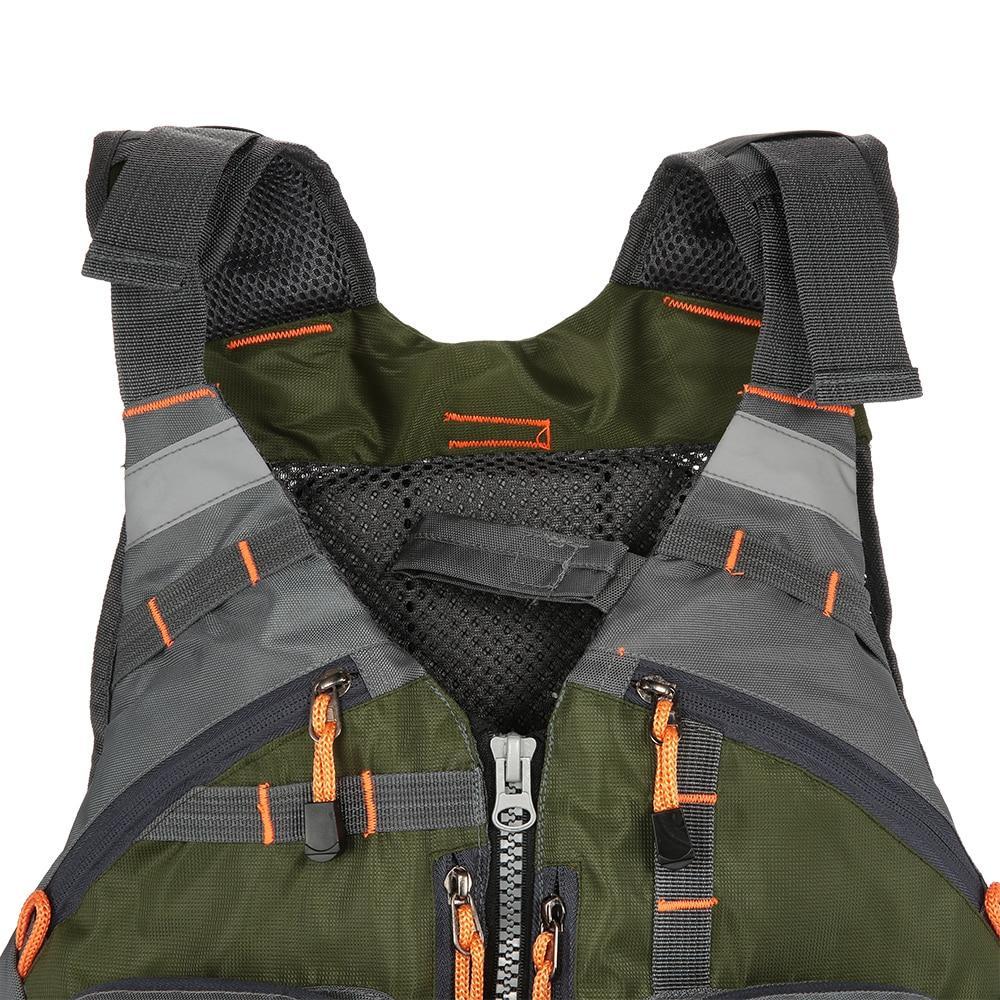 Fishing Life Vest with Replaceable EPE Foam and Adjustable Straps