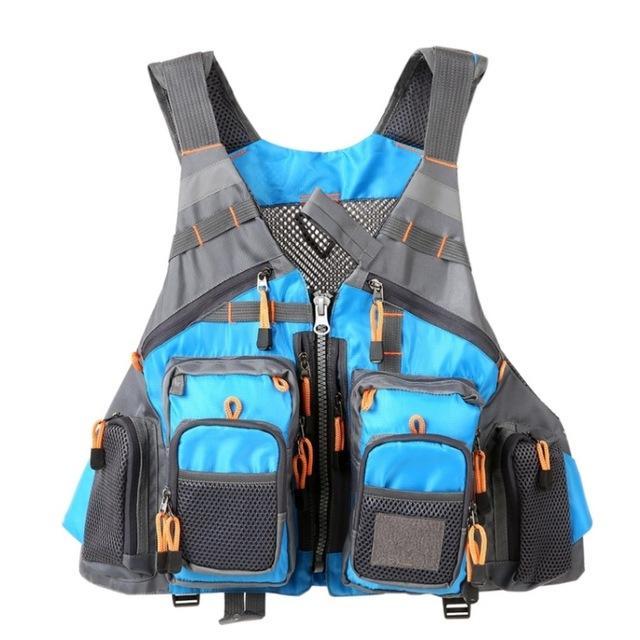 Fishing Life Vest with Replaceable EPE Foam and Adjustable Straps