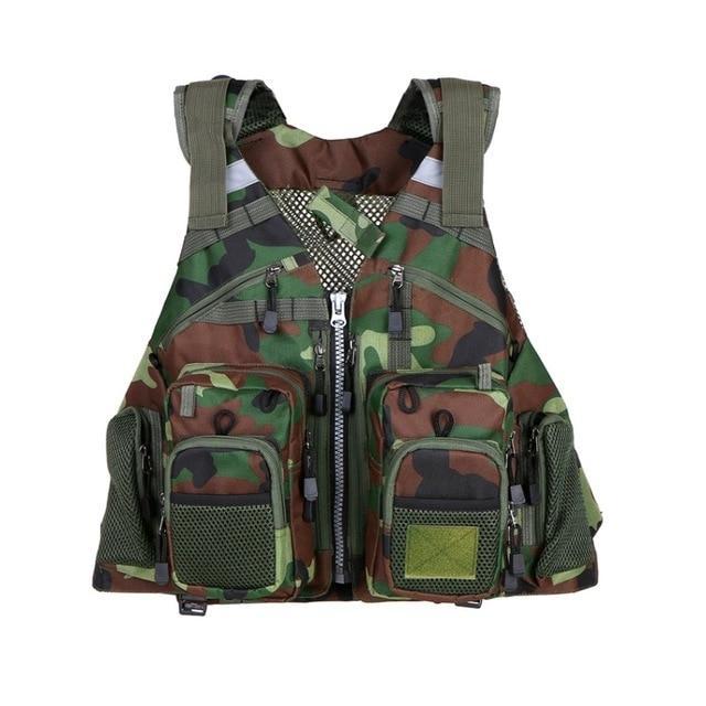 Fishing Life Vest with Replaceable EPE Foam and Adjustable Straps