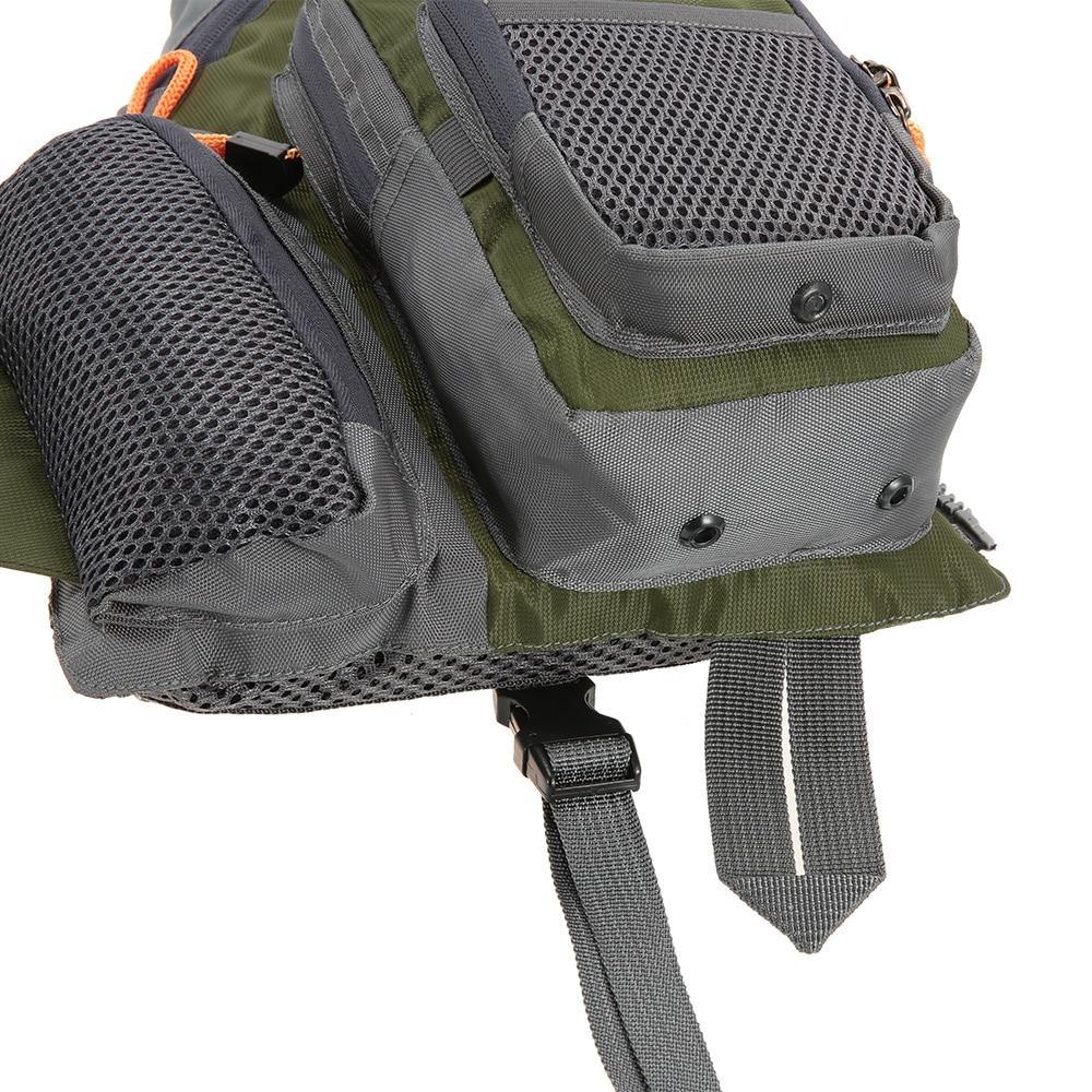 Fishing Life Vest with Replaceable EPE Foam and Adjustable Straps