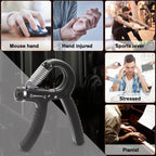 Hand Grip Strengthener Kit 5 Pack - Adjustable Resistance, Compact Size, view 11