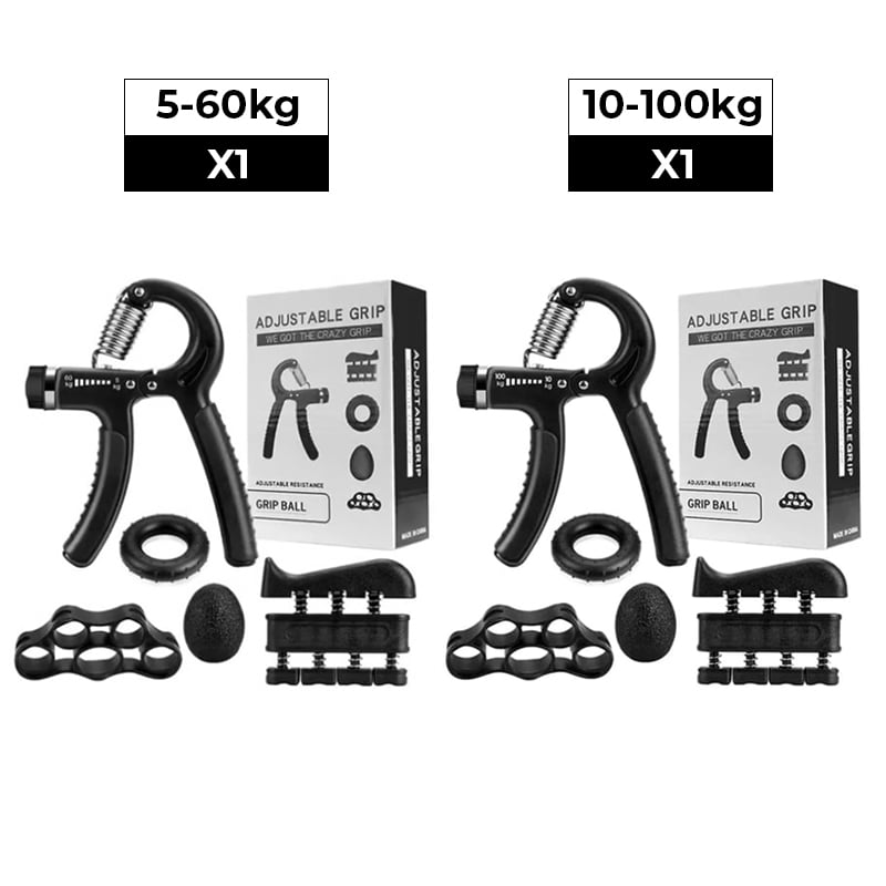 Hand Grip Strengthener Kit 5 Pack - Adjustable Resistance, Compact Size, view 15