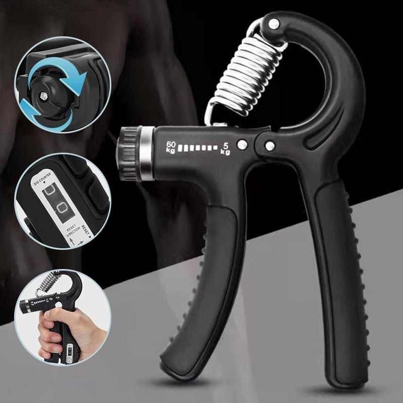 Hand Grip Strengthener Kit 5 Pack - Adjustable Resistance, Compact Size, view 2