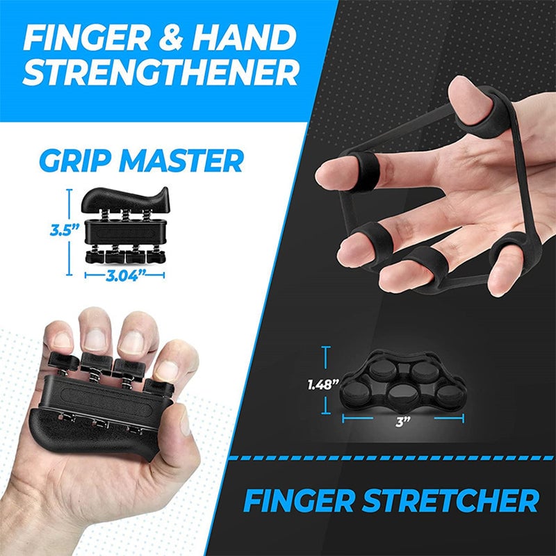 Hand Grip Strengthener Kit 5 Pack - Adjustable Resistance, Compact Size, view 6