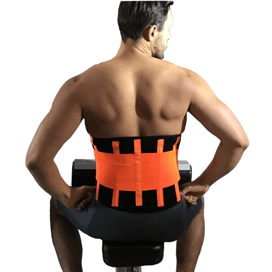 Waist Trainer for Men - Slim Sweat Belt for Belly Fat, Abdominal Workout, view 10