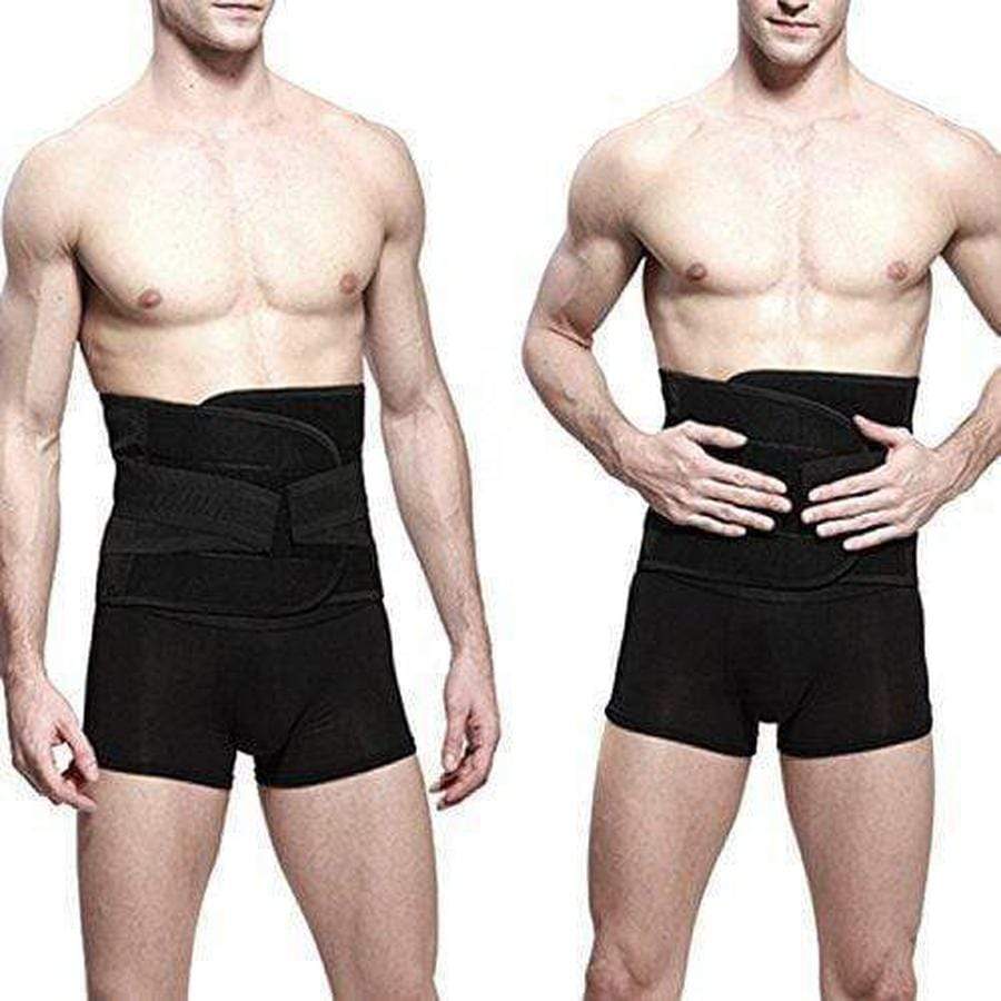 Waist Trainer for Men - Slim Sweat Belt for Belly Fat, Abdominal Workout, view 3