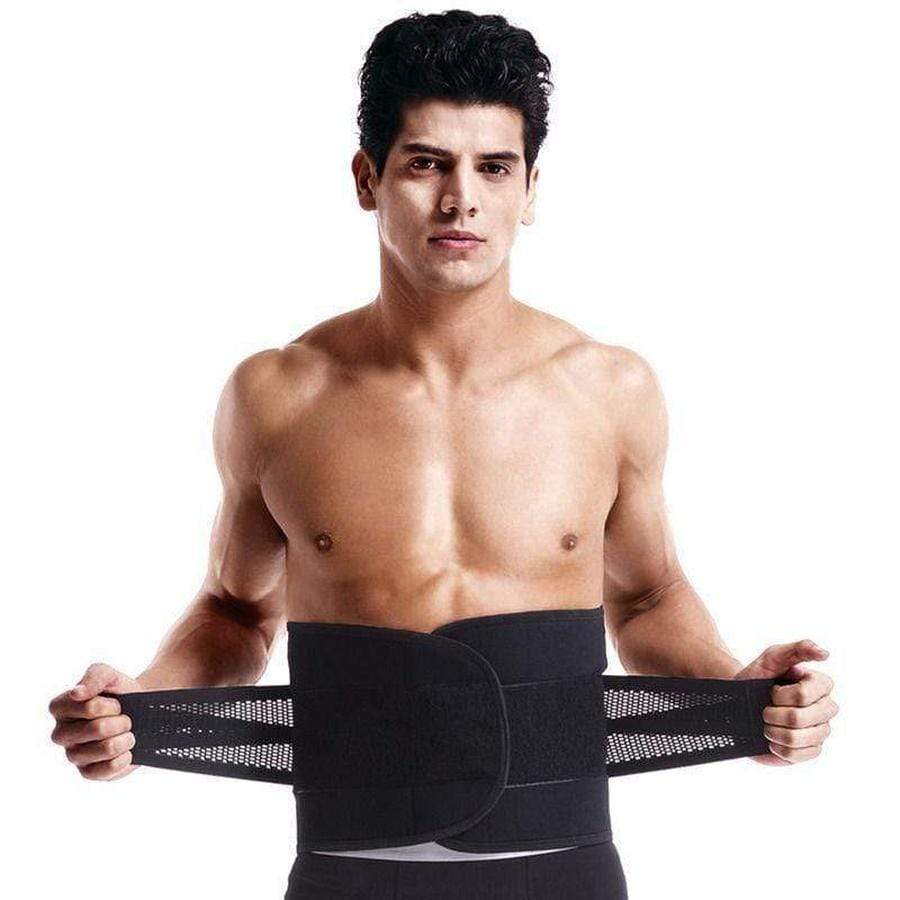 Waist Trainer for Men - Slim Sweat Belt for Belly Fat, Abdominal Workout, view 7