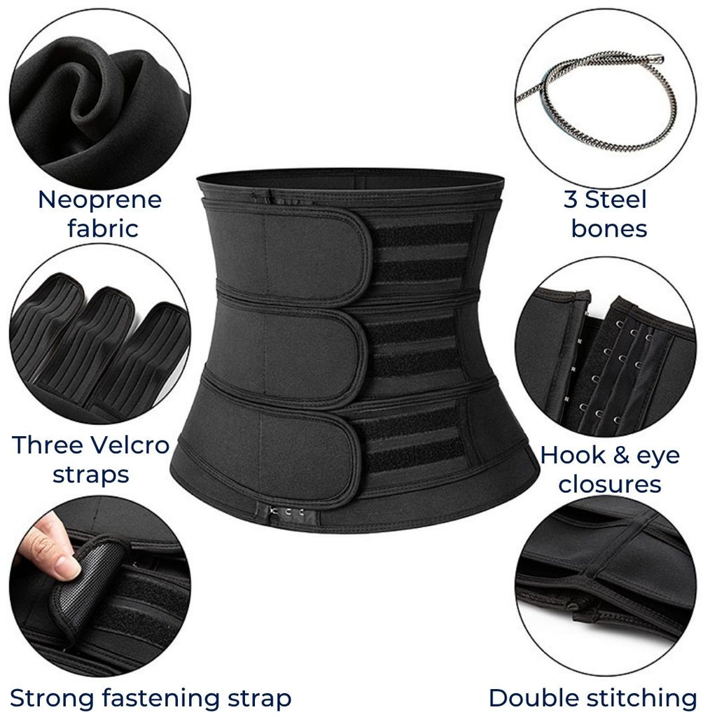 Waist Trainer Belt for Men and Women - Triple Compression, Breathable Neoprene, view 5
