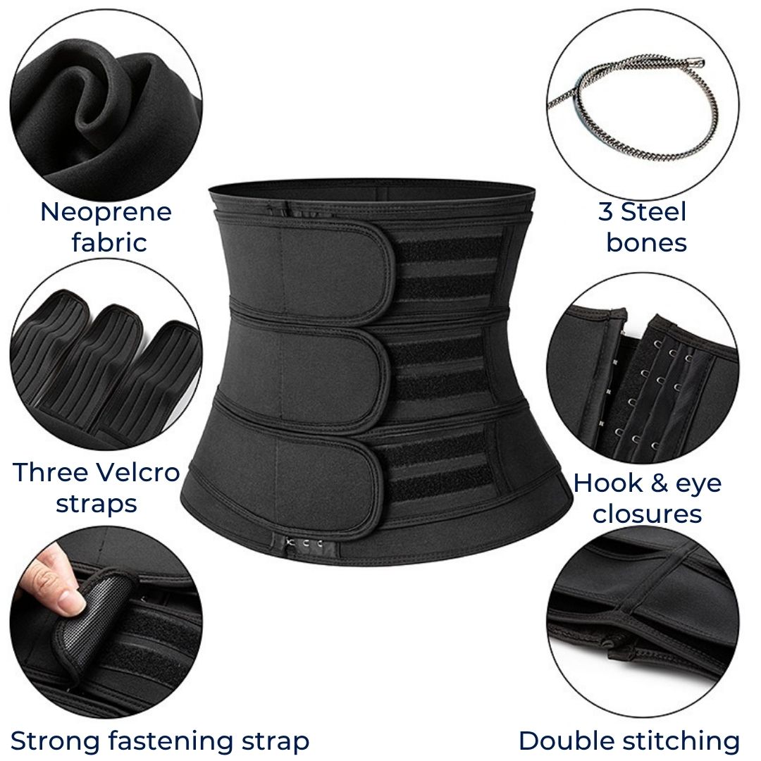 Waist Trainer Belt for Men and Women - Triple Compression, Breathable Neoprene, view 5