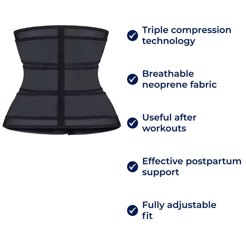 Waist Trainer Belt for Men and Women - Triple Compression, Breathable Neoprene, view 6