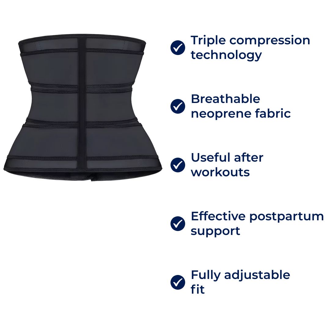Waist Trainer Belt for Men and Women - Triple Compression, Breathable Neoprene, view 6