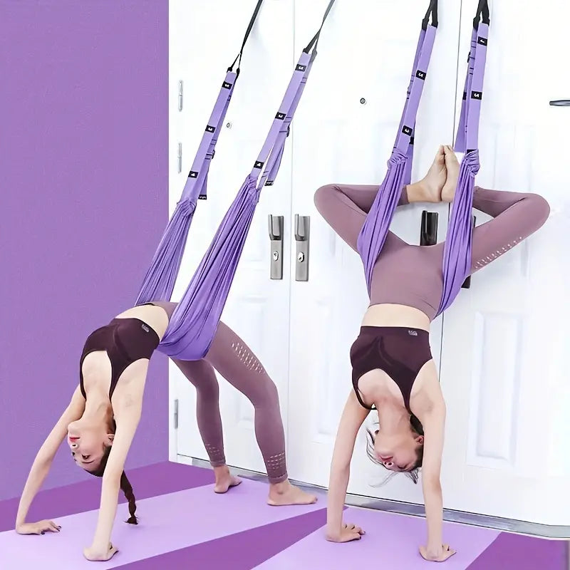 Yoga Rope for Back Pain Relief - Adjustable Intensity, Lightweight