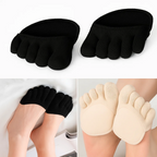Five-Toe Socks with Cushioned Forefoot, Breathable No-Show Style for Work and Leisure