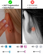Flat-Back Stud Earrings for Everyday and Occasion Wear