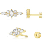 Flat-Back Stud Earrings for Everyday and Occasion Wear