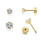 Flat-Back Stud Earrings for Everyday and Occasion Wear