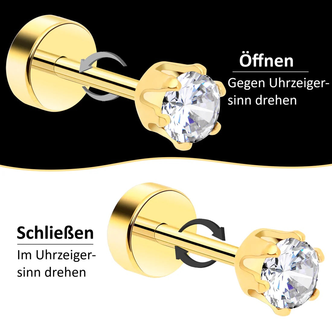 Flat-Back Stud Earrings for Everyday and Occasion Wear