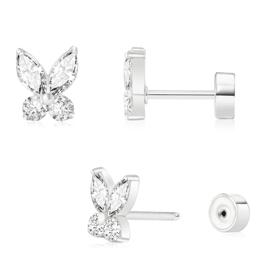 Flat-Back Stud Earrings for Everyday and Occasion Wear