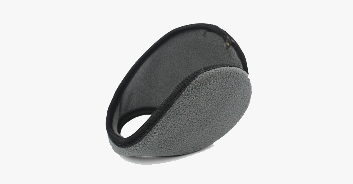 Fleece Winter Ear Warmers, 34 cm Head Circumference, 9 cm Pads