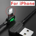 Flexible Smartphone Charging Cable with 90-Degree Design