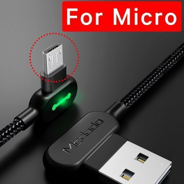 Flexible Smartphone Charging Cable with 90-Degree Design