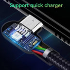 Flexible Smartphone Charging Cable with 90-Degree Design