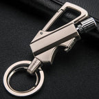 Flint Fire Starter Keychain, Bottle Opener, Stainless Steel, 9.2 x 3.6 cm