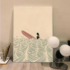 Flio Beach Man and Girl Poster-Welvere