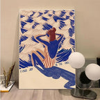 Flio Beach Man and Girl Poster-Welvere