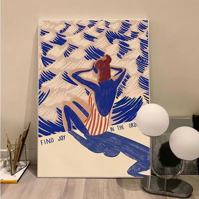 Flio Beach Man and Girl Poster-Welvere