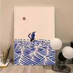 Flio Beach Man and Girl Poster-Welvere
