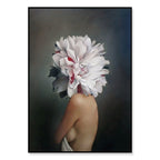 Stunning Floral Girl Canvas Art for Home Decor | Welvere-Welvere