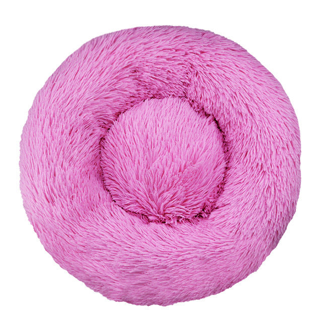Fluffy Round Dog Bed for Dogs and Cats