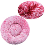 Fluffy Round Dog Bed for Dogs and Cats