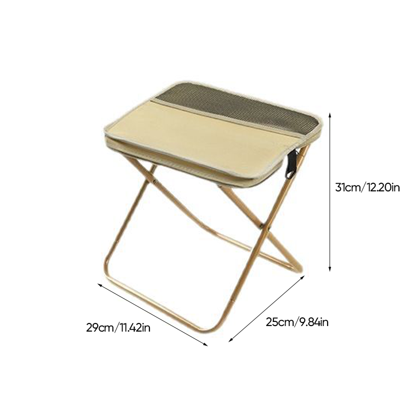 Foldable Backpack Stool, 150 kg Capacity, 600D Oxford Fabric